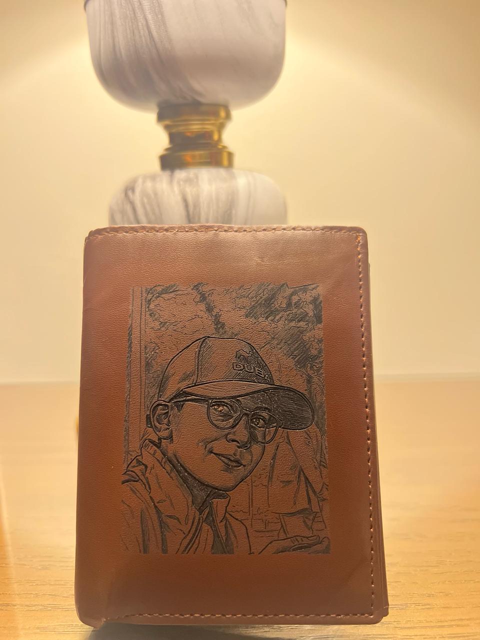 Premium Personalized Leather Engraved Wallet - ZSC