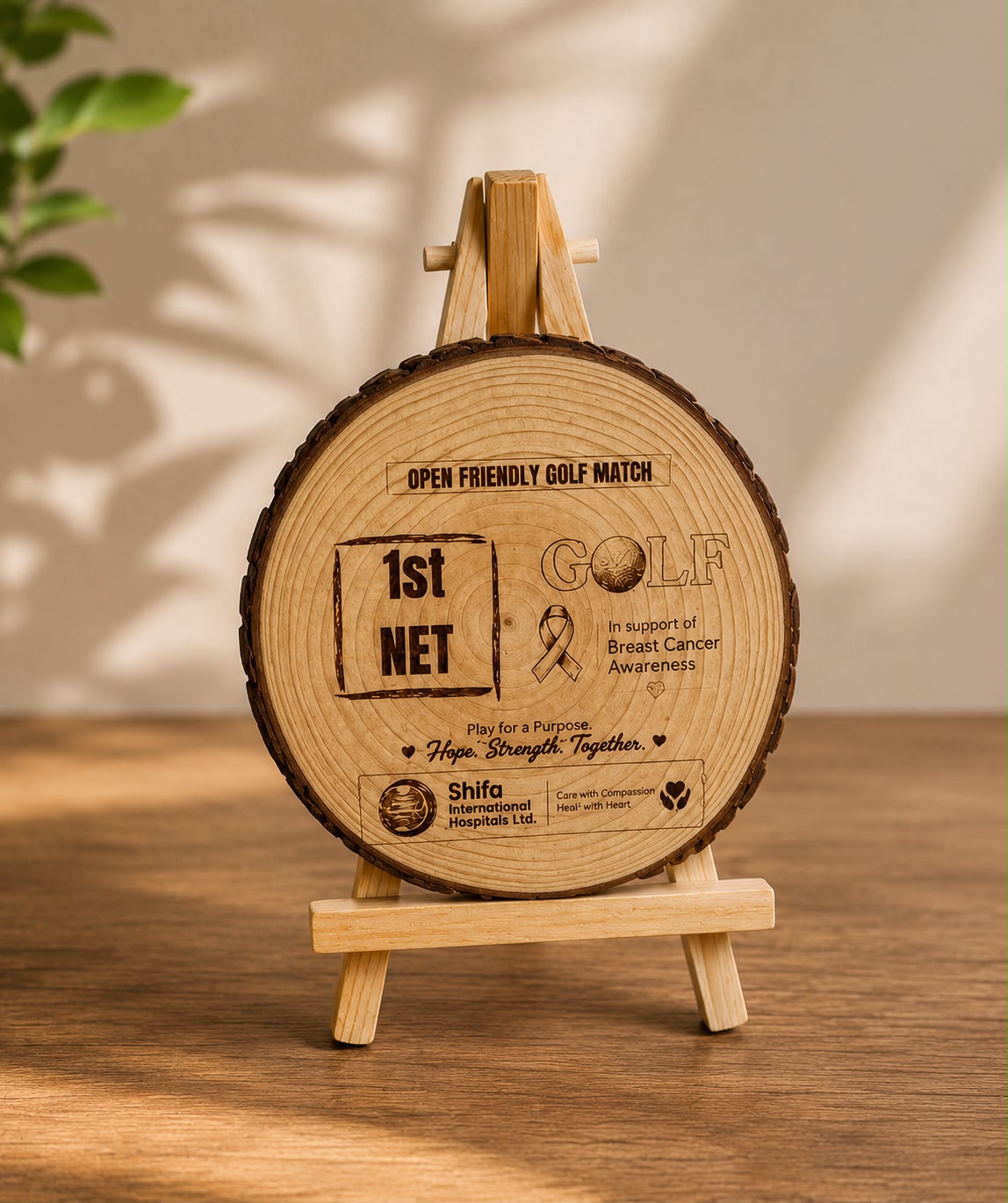 Custom Laser Engraved Wooden Log - ZSC