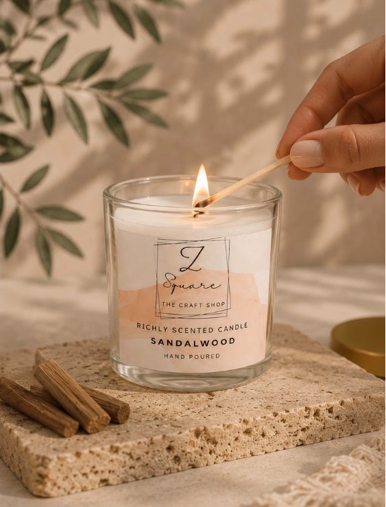 Sandalwood Scented Candle | ZSC