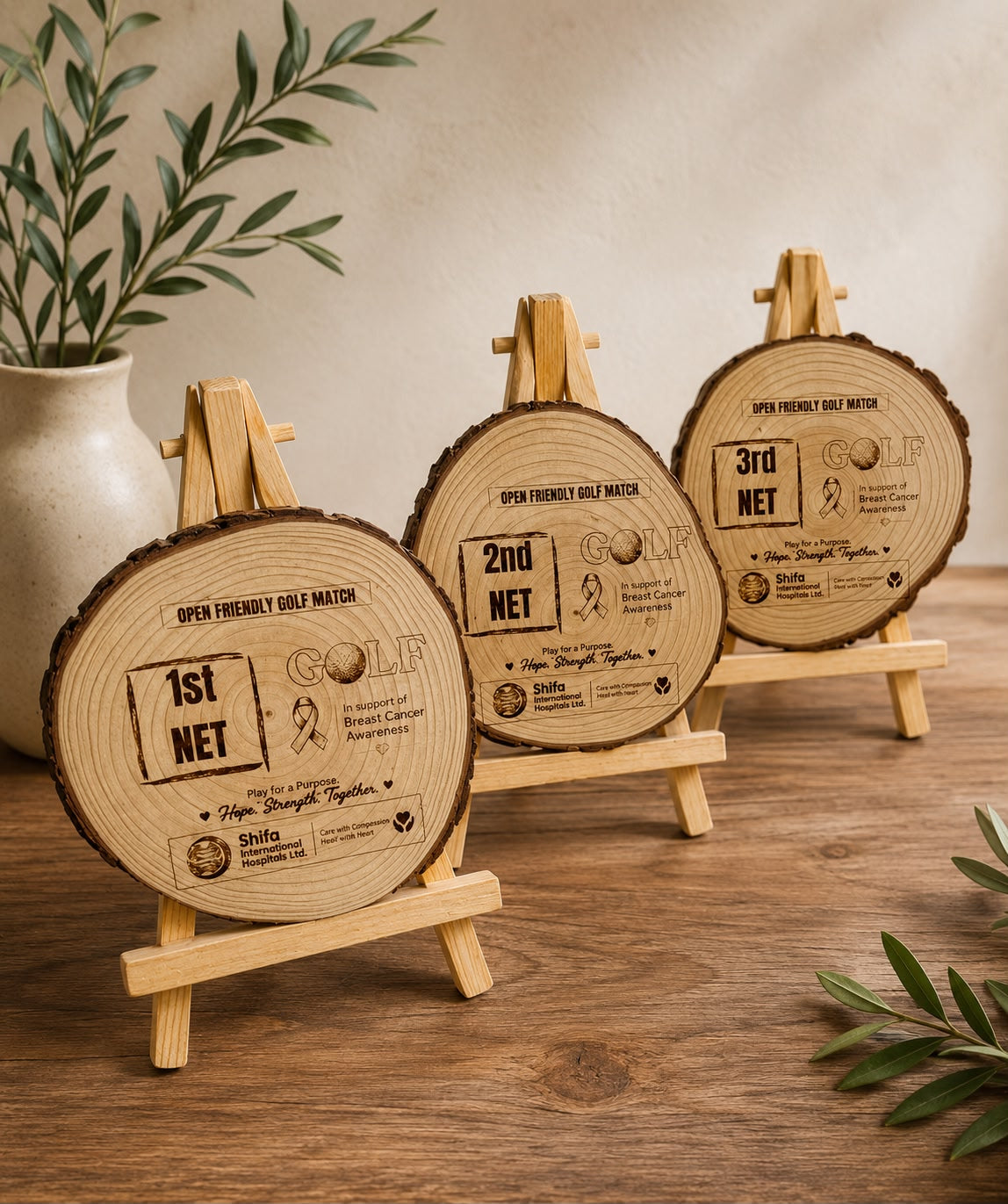 Custom Laser Engraved Wooden Log - ZSC