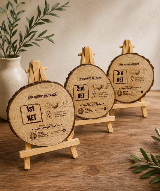 Custom Laser Engraved Wooden Log - ZSC